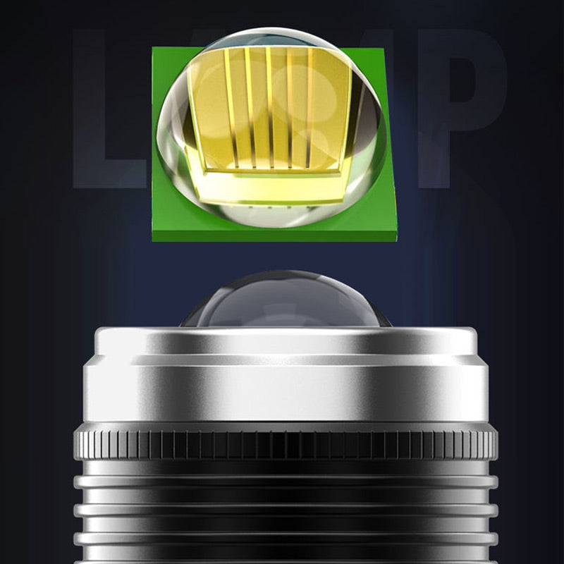 Oppladbar lys LED -lampe med bevegelsessensor