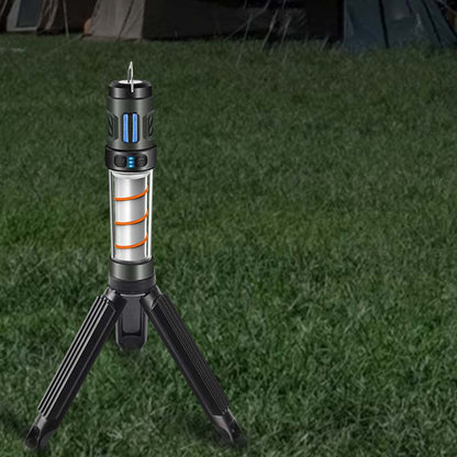 Multifunksjonell, oppladbar, bærbar myggbeskyttelse og campinglampe i en