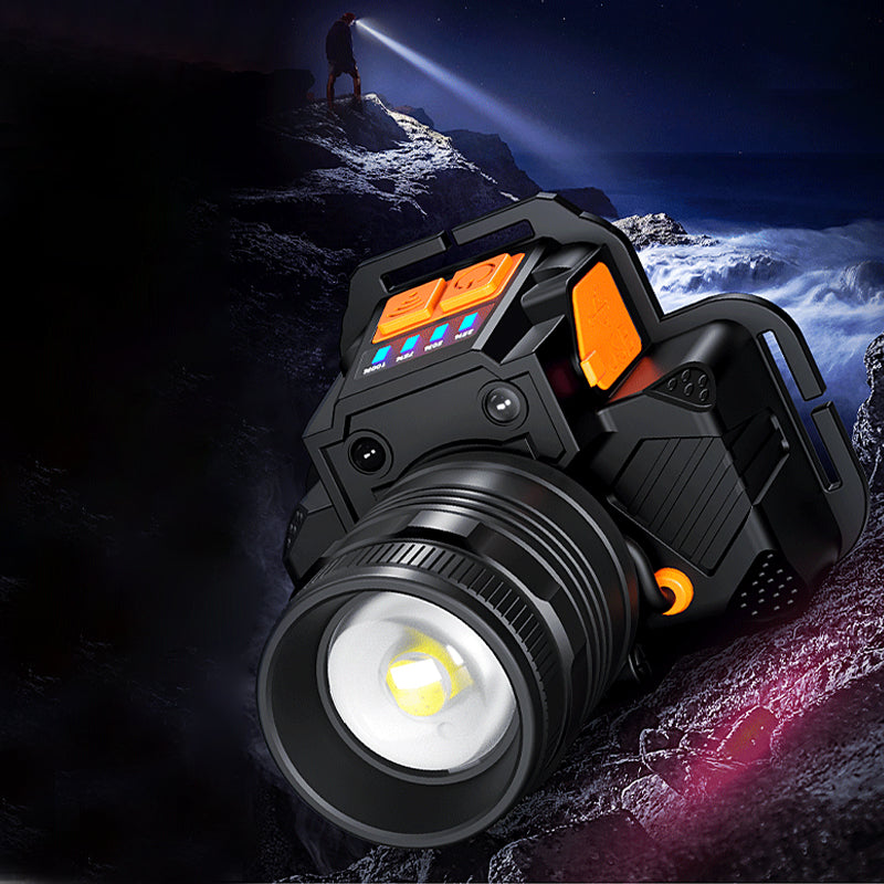 Linterna de faro impermeable, brillante y recargable