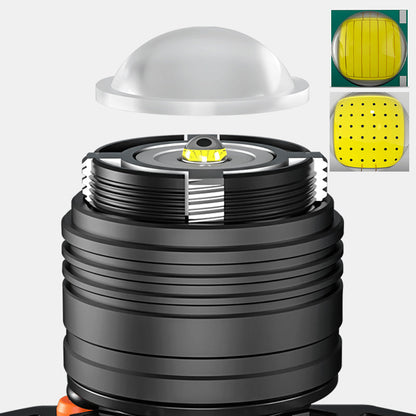 Linterna de faro impermeable, brillante y recargable