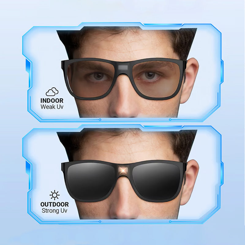 🕶️Modische polarisierte Sonnenbrille mit Lichtsensorik-Technologie💥
