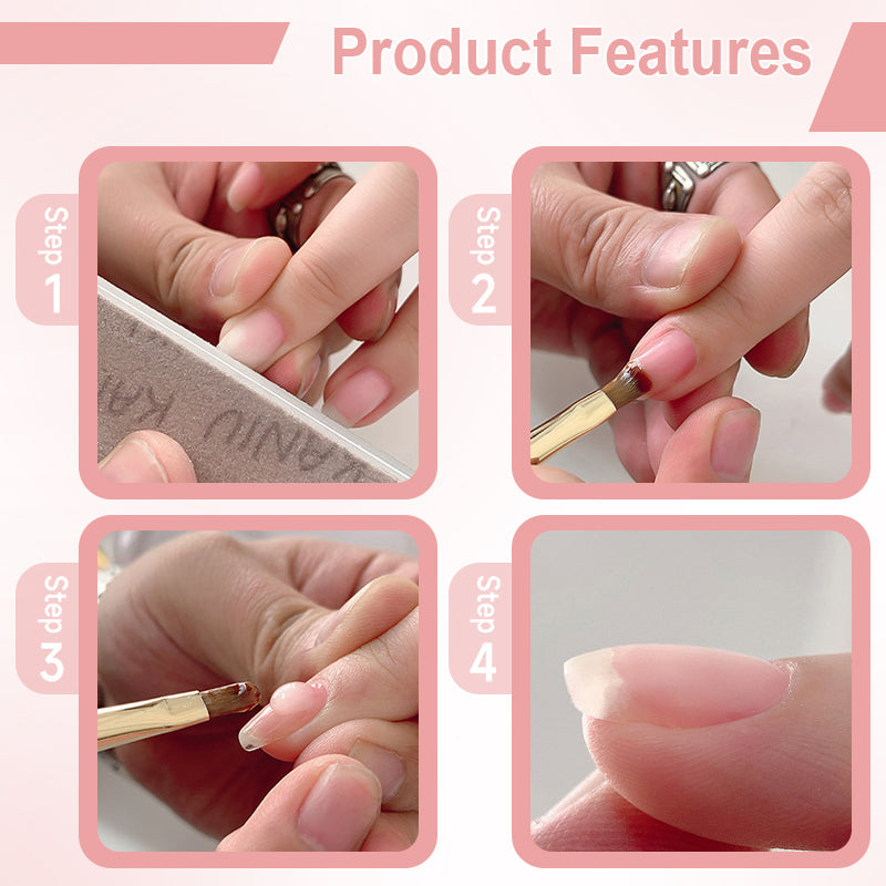 🎉Compra 3 y llévate 5 gratis💅Gel base para uñas multiusos 3 en 1 de alta transparencia.