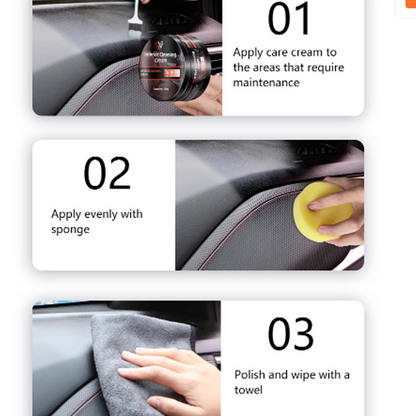Inner cleaning cream for cars