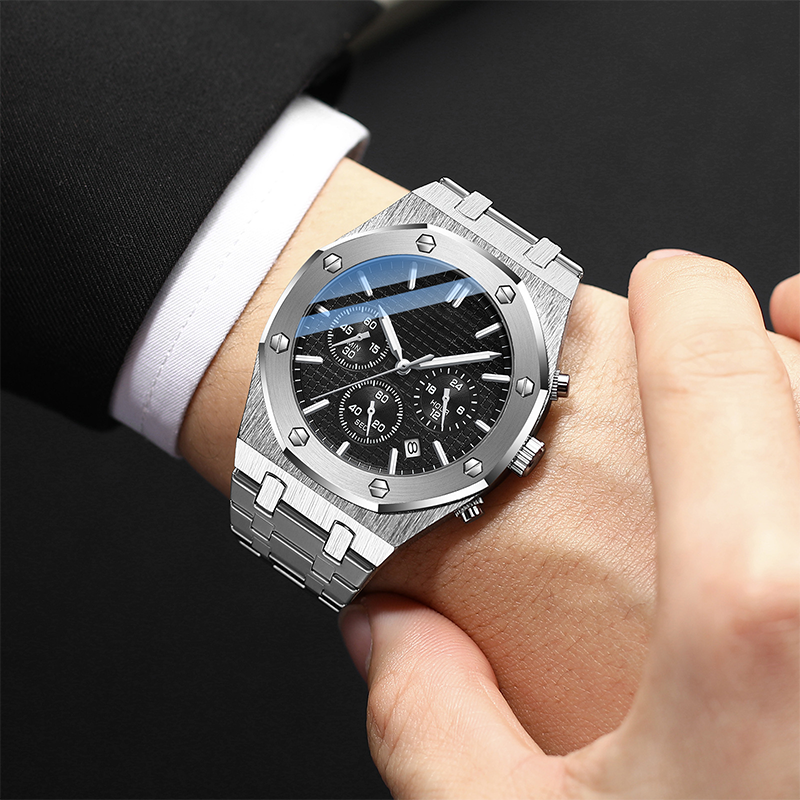 💎Reloj de cuarzo impermeable y luminoso para hombre.