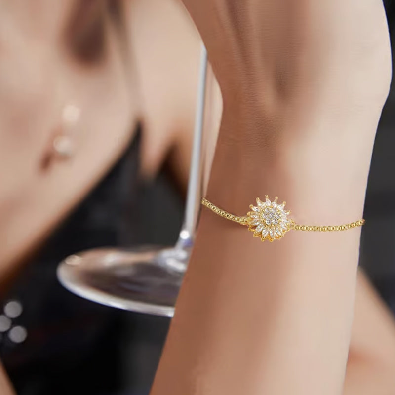 ⏳Limited-time special offer⌛Delicate, fashionable sunflower mood bracelet