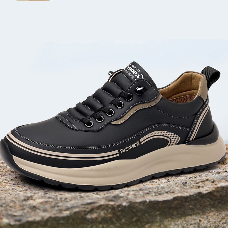 Uformelle slip-on joggesko for menn med en sklisete såle
