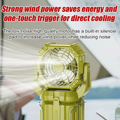 ☀️🔋Solar LED strong light outdoor fan lantern