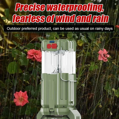 ☀️🔋Solar LED strong light outdoor fan lantern