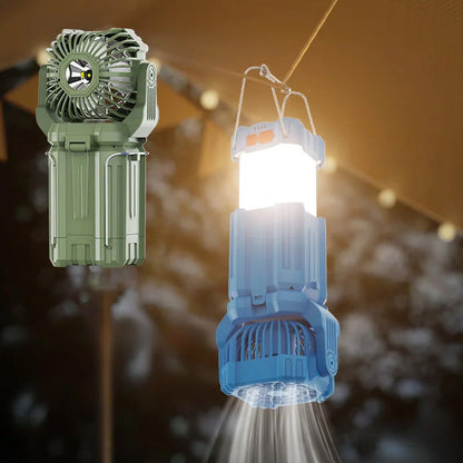 ☀️🔋Solar LED strong light outdoor fan lantern