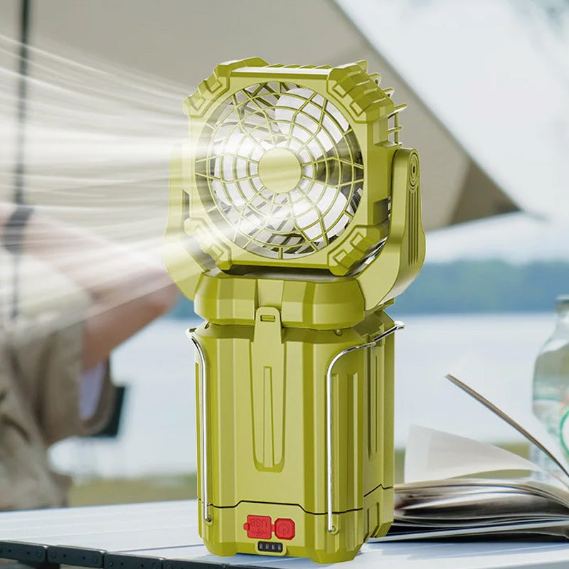 ☀️🔋Solar LED strong light outdoor fan lantern