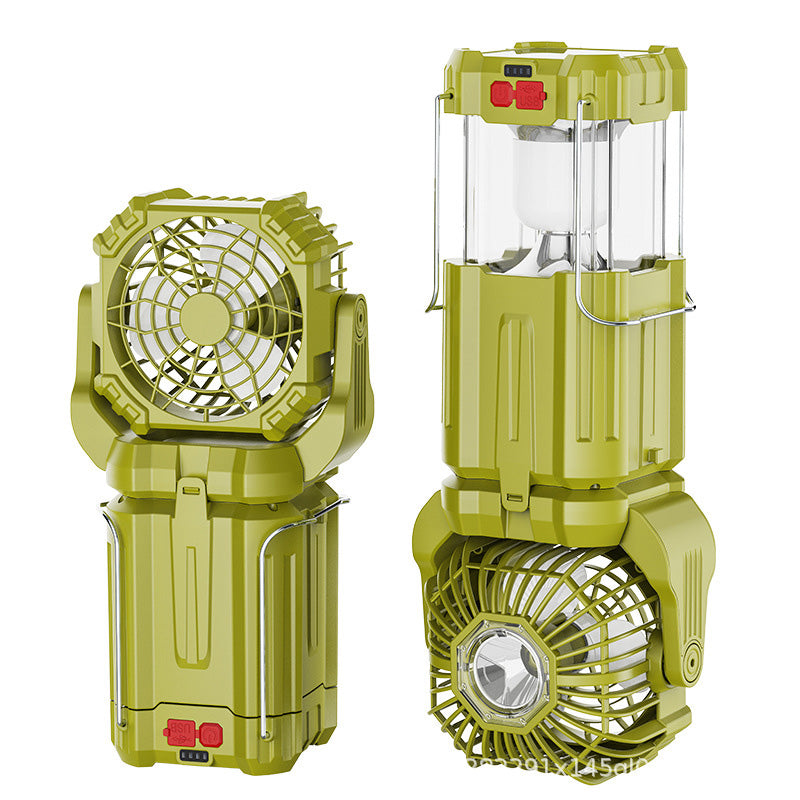 ☀️🔋Solar LED strong light outdoor fan lantern