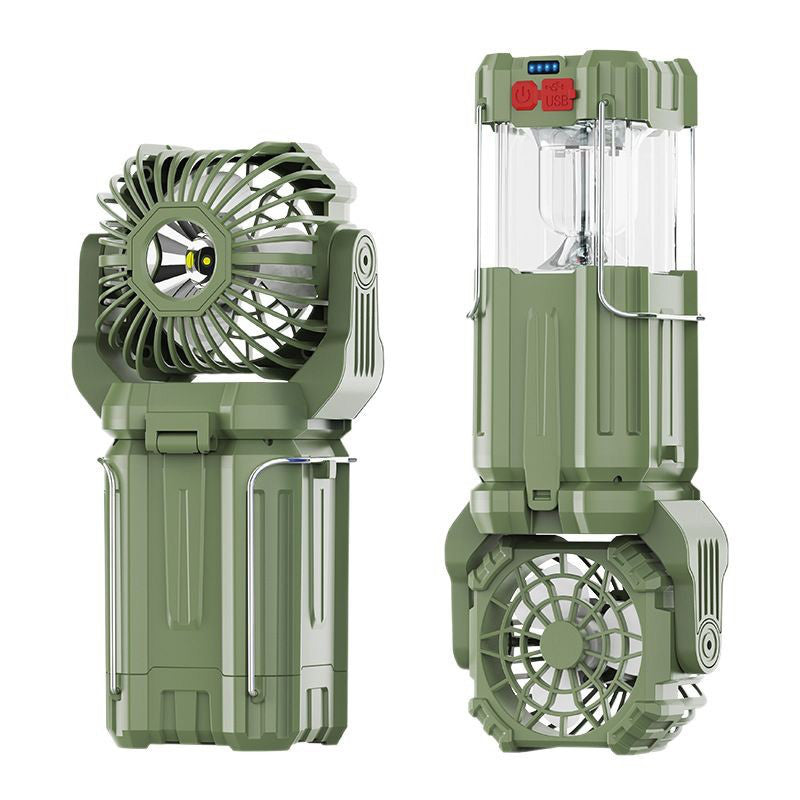 ☀️🔋Solar LED strong light outdoor fan lantern
