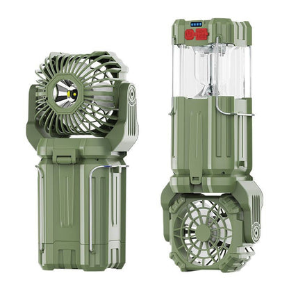 ☀️🔋Solar LED strong light outdoor fan lantern