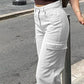 Pantaloni casual e sciolti con vita alta per le donne