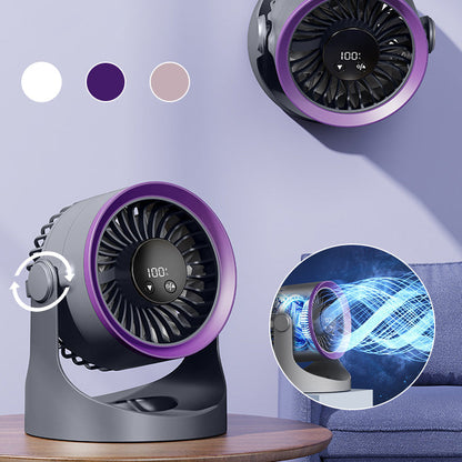 🔥Solange der Vorrat reicht 40 % Rabatt!🎉Kleiner tragbarer aufladbarer wandmontierter Ventilator mit Lampen