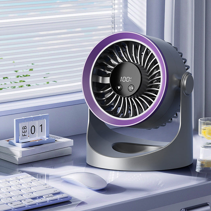 🔥Solange der Vorrat reicht 40 % Rabatt!🎉Kleiner tragbarer aufladbarer wandmontierter Ventilator mit Lampen