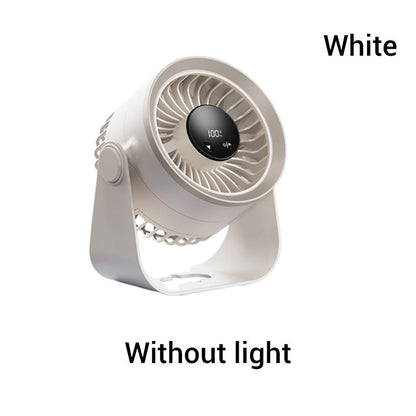 🔥Solange der Vorrat reicht 40 % Rabatt!🎉Kleiner tragbarer aufladbarer wandmontierter Ventilator mit Lampen