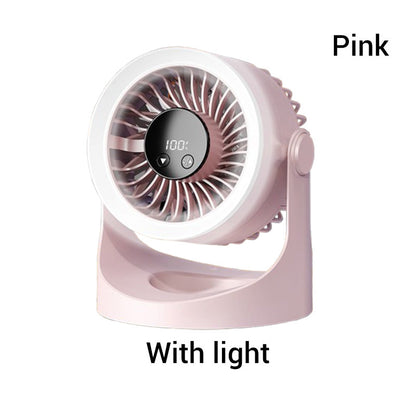 🔥Solange der Vorrat reicht 40 % Rabatt!🎉Kleiner tragbarer aufladbarer wandmontierter Ventilator mit Lampen