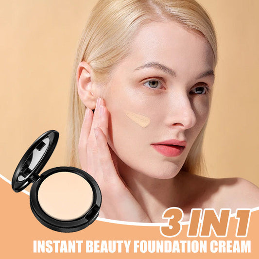🎉Köp en få en gratis🎉Instant Beauty Foundation Cream - Täck, konturera och ljusa upp
