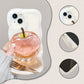 Transparente Handyhülle mit Apfelmuster für iPhone 16/15/14/13/12/11 Serie