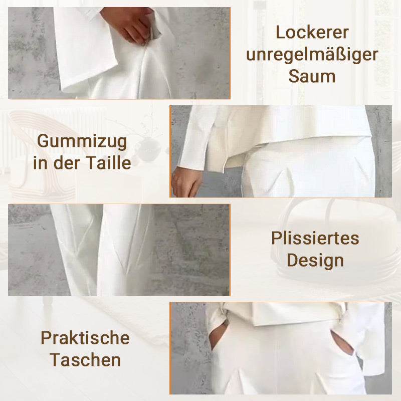 🔥💞 2-teiliges Langarm-Set: weicher Rundhals-Pullover & Hose, langlebig, vielseitig kombinierbar für jeden Tag 💞🔥