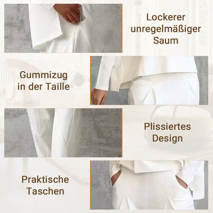 🔥💞 2-teiliges Langarm-Set: weicher Rundhals-Pullover & Hose, langlebig, vielseitig kombinierbar für jeden Tag 💞🔥