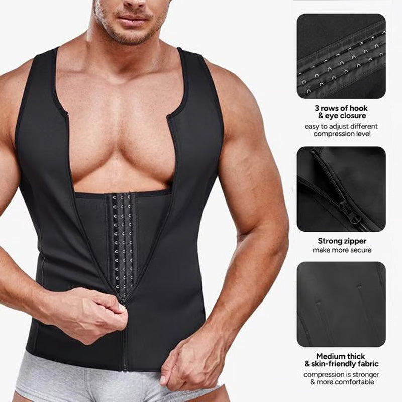 ⚡2026 Heißer Verkauf 50% OFF 🔥Herren Reißverschluss Taille Trainer Trimmer Weste