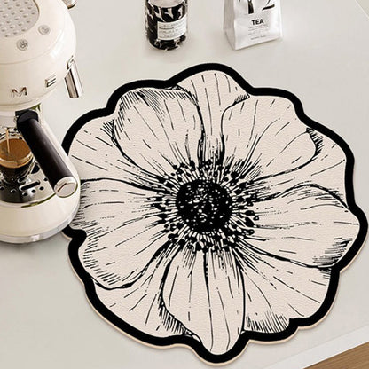 ⏳Oferta por tiempo limitado 💦 Esterilla escurridora con forma de flor para la encimera de la cocina
