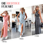 💥💃Sommer Neuankömmlinge halber Preis⏳Damen-Midi-Jeanskleid mit Taillenband
