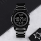 Multifunktionale digitale Business-Uhr mit Metallarmband