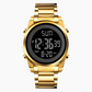Multifunktionale digitale Business-Uhr mit Metallarmband