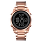 Multifunktionale digitale Business-Uhr mit Metallarmband