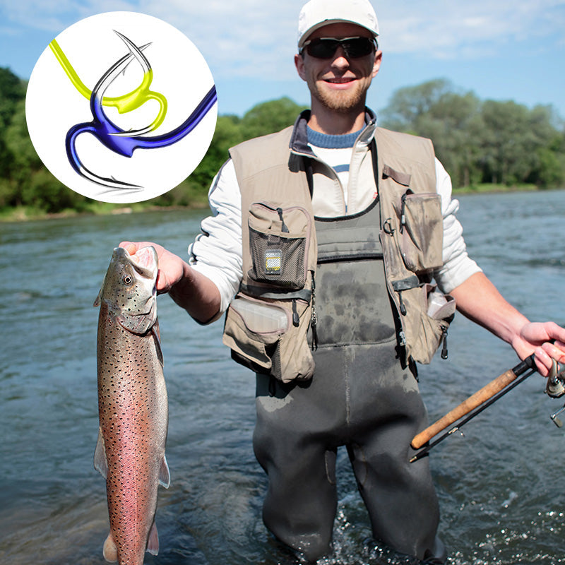 💪 🔥🎣 Klassische scharfe Doppel-Angelhaken 🎣 🌟 ✨