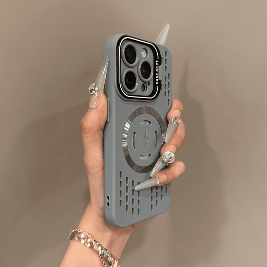 Kühl. Stabil. Modular🔥🔋Weiche Silikon-Sicherheitsschutzhülle mit blitzschneller magnetischer Ladehülle für das iPhone 📱💎