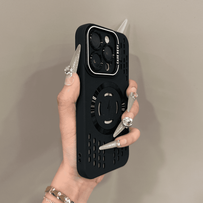Kühl. Stabil. Modular🔥🔋Weiche Silikon-Sicherheitsschutzhülle mit blitzschneller magnetischer Ladehülle für das iPhone 📱💎