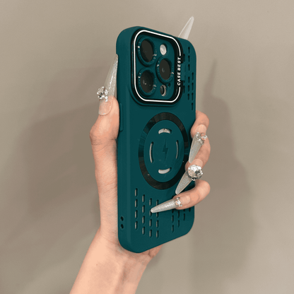 Kühl. Stabil. Modular🔥🔋Weiche Silikon-Sicherheitsschutzhülle mit blitzschneller magnetischer Ladehülle für das iPhone 📱💎