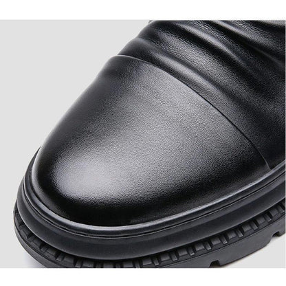🔥 Klassische Herren Lederstiefel mit seitlichem Reißverschluss - [Bestes Geschenk]