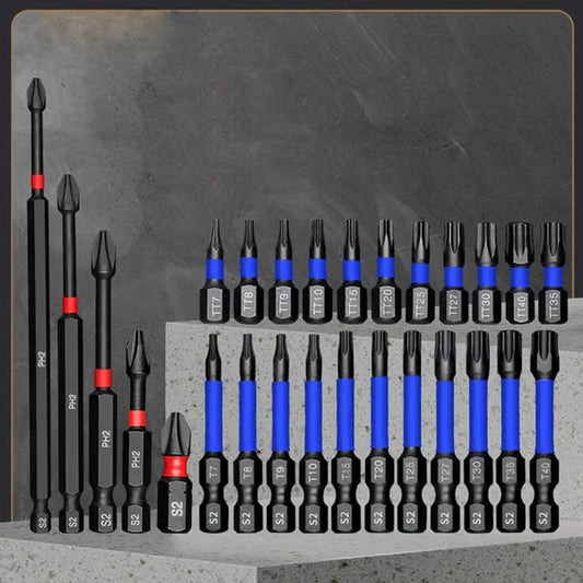 🧲 Magnetischer Schraubendreher-Set mit Phillips & Torx – 15-teilig | Robuste Bits + Schnellwechsel-System ⚡