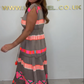 🌈✨2025 Neu eingetroffen ✨Damen lockeres V-Ausschnitt Vintage Streifenmuster ärmelloses Kleid