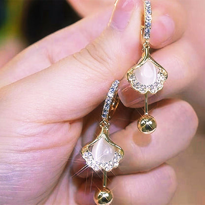 ⏳Zeitlich begrenztes Angebot💎Zarte Ginkgo-Blatt-Ohrringe für Frauen