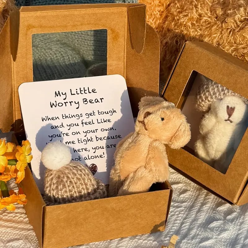 🔥Letzter Tag Sonderpreis-50% Rabatt🎁Handgefertigter Mini-Plüsch-Teddybär in einer Box