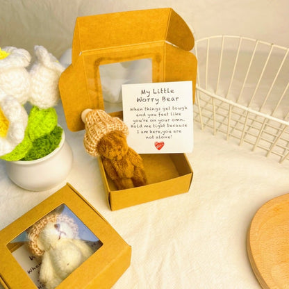 🔥Letzter Tag Sonderpreis-50% Rabatt🎁Handgefertigter Mini-Plüsch-Teddybär in einer Box