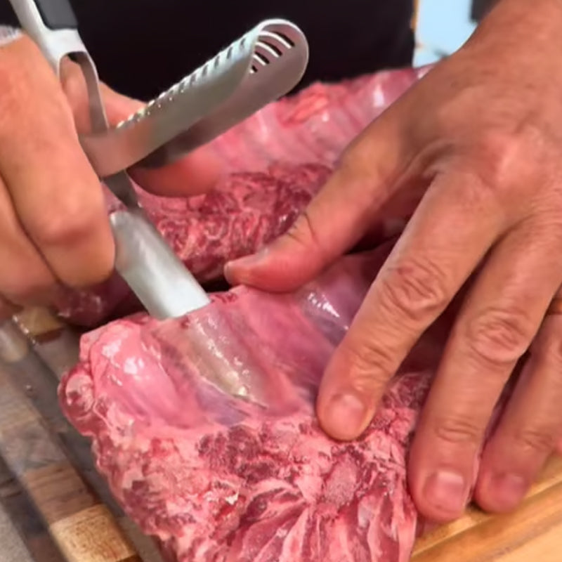 BBQ-Rippenabisolierer aus Edelstahl
