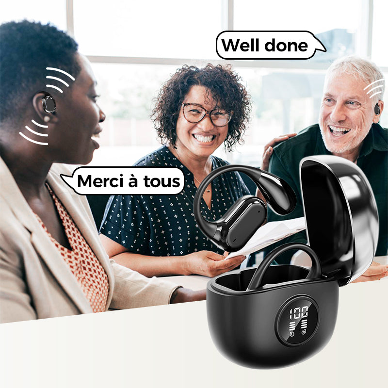 🎁Last Day Promotion 49% OFF🎁TDas beste Geschenk von allen-AI Translation Wireless OWS Bluetooth5.4 Kopfhörer (Fit für iOS & Android)