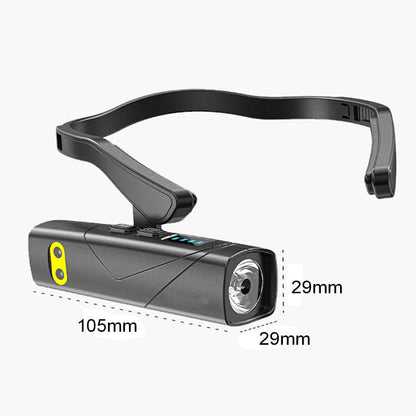 ⏳ Stirnlampe – Letzter Tag: 50 % RABATT! 🔥🛒 Leichtgewichtige, wiederaufladbare, am Ohr getragene LED💡