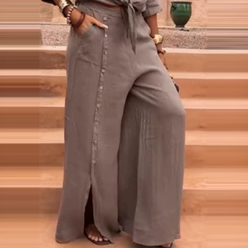 🔥Solange der Vorrat reicht 40 % Rabatt!🎉Elegantes, einfarbiges 2-teiliges Set für Damen