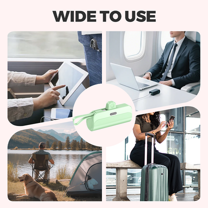 ✨Tragbare Powerbank mit hoher Kapazität und integrierten Kabeln