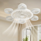 Leiser Deckenventilator mit starkem Luftstrom und Licht