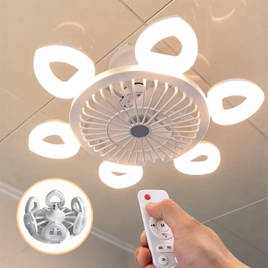 Leiser Deckenventilator mit starkem Luftstrom und Licht