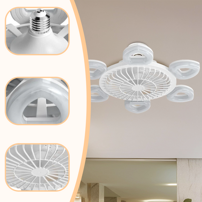 Leiser Deckenventilator mit starkem Luftstrom und Licht